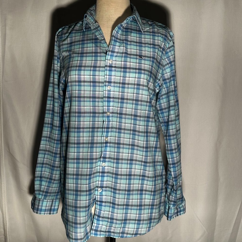 Blue Vineyard Vines Whale Shirt Size XL (18)
